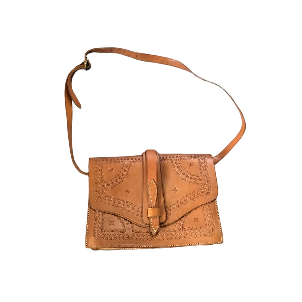 Real leather handmade messenger bag Made in Costa Rica